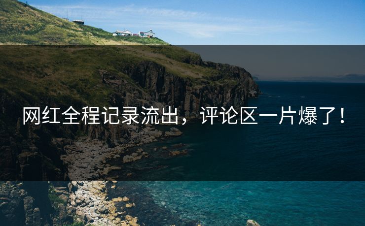 网红全程记录流出，评论区一片爆了！